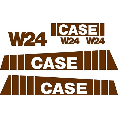 Aftermarket New Fits Case Wheel Loader W24 Decal Set CASEW24DECALSET